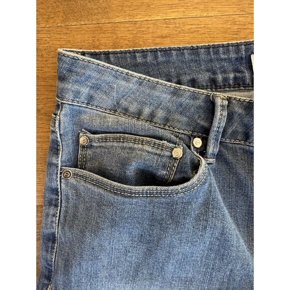 NWT Rebecca Minkoff High Waist Wide Leg Jeans Indigo Size 6P - Picture 6 of 13